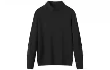 恒源祥 纯色翻领套头休闲毛衣 男款