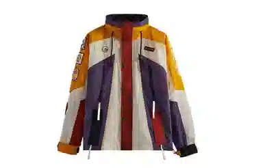 KITH SS22 Colorblock Hoodie Jacket Gold