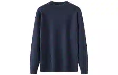 恒源祥 加厚提花纯色半高领针织毛衣 男款