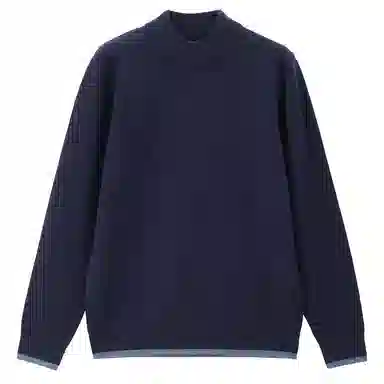 佐丹奴 纯色半高领套头针织衫 男