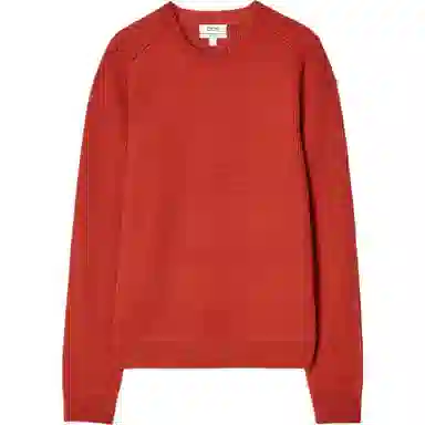 COS Crew Neck Knit Sweater Crimson