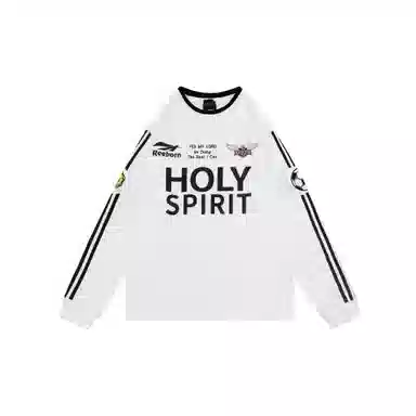False Perception HOLY SPIRIT Vintage Sweatshirt White