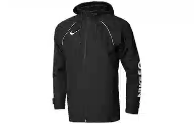 Nike Logo Print Hoodie Black