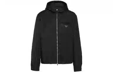 Prada SS22 Logo Hoodie Black