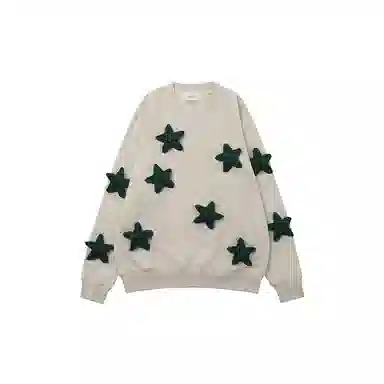 SQQZ Project 3D Star Crewneck Sweatshirt