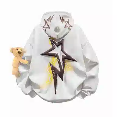 PISYPOX Star Print Hoodie