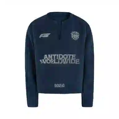 Antidote Worldwide V-Neck Knit Jacket Navy