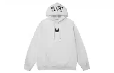 王者荣耀 鲁班七号星空梦想款 趣味字母印花加绒加厚保暖落肩长袖休闲宽松连帽卫衣 男女同款