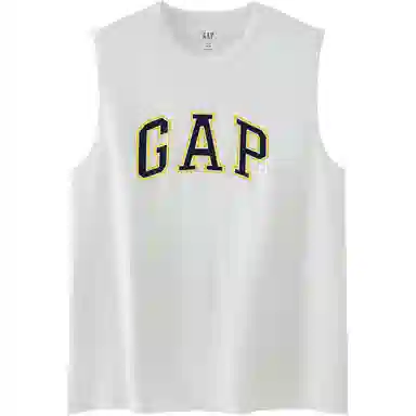 GAP Sleeveless Logo Tank White