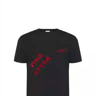 Saint Laurent Logo Embroidered T-Shirt Black