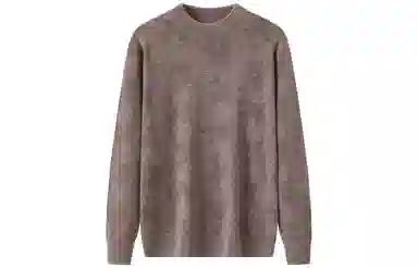 恒源祥 纯羊毛半高领提花针织衫毛衣 男款