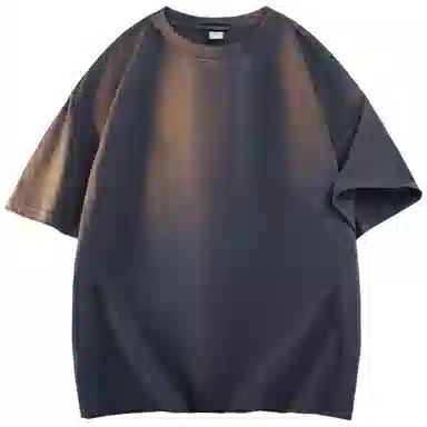 大卫贝肯 纯色宽松适中圆领短袖打底衣 男女同款