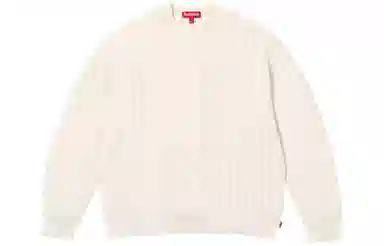 Supreme Appliqué Cable Knit Sweater