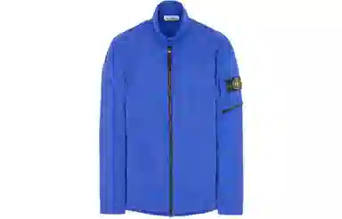 Stone Island SS22 Lightweight Zip Jacket Blue