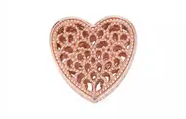 Pandora Romantic Heart Charm Rose Gold