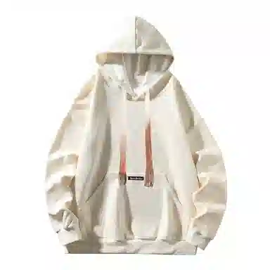 大卫贝肯 美式复古简约纯色渐变帽绳设计宽松舒适百搭连帽重磅长袖卫衣 男女同款