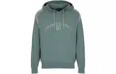 Armani Exchange Hoodie Grey Green