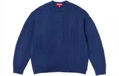 Supreme Appliqué Cable Knit Sweater