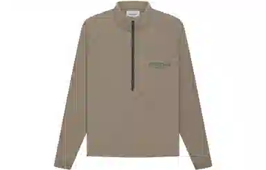 Fear of God Essentials FW21 Half Zip Track Jacket Harvest