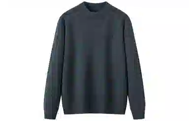 恒源祥 加厚半高领提花针织毛衣 男款