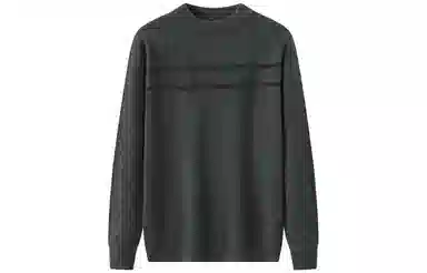 恒源祥 加厚半高领四平提花毛衣 男款