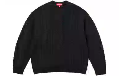 Supreme Appliqué Cable Knit Sweater
