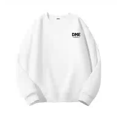 【dme】 潮酷美式高街校园款骷髅头手绘套头圆领保暖舒适柔软宽松时尚个性卫衣 男女同款