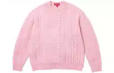 Supreme Appliqué Cable Knit Sweater