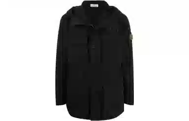 Stone Island SS22 Black Hooded Jacket