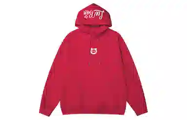 王者荣耀 鲁班七号星空梦想款 趣味字母印花加绒加厚保暖落肩长袖休闲宽松连帽卫衣 男女同款