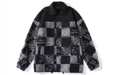 FireMonkey Checkered Print Jacket