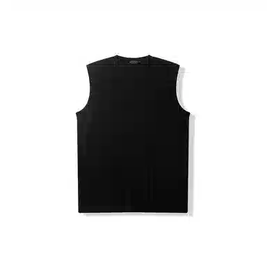 我是大卫 休闲简约纯色宽松打底外穿百搭无袖背心 男款