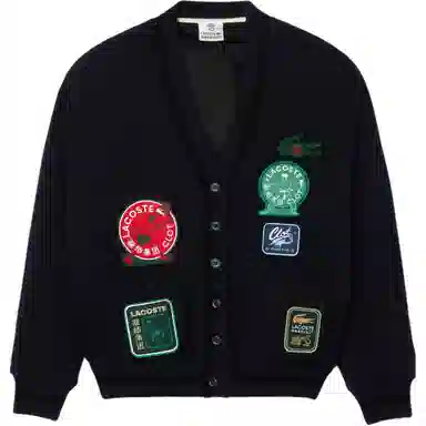 CLOT x LACOSTE Reversible V-Neck Cardigan Navy
