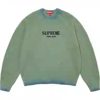 Supreme Flocked Logo Sweater
