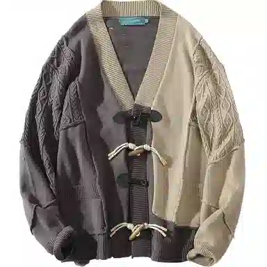 A SQUARE ROOT V-Neck Knit Sweater