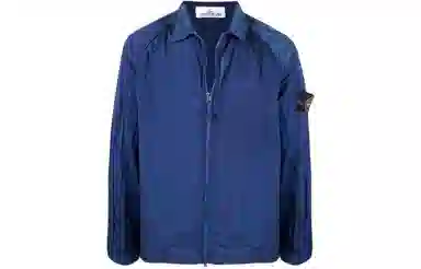 Stone Island SS22 Nylon Shirt Jacket Blue