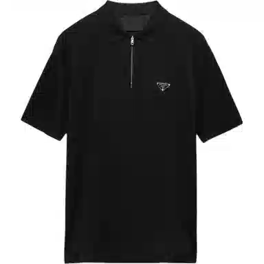Prada FW24 Logo Polo Black