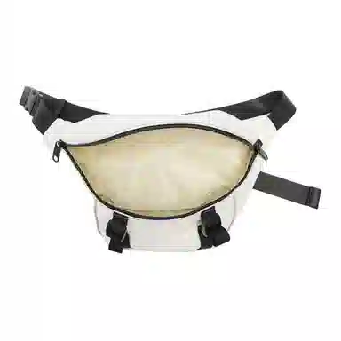 三福 反光条立体 织物 胸包 中号 女款 大红/象牙白/黑色