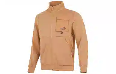 Puma Casual Pattern Loose Jacket Khaki