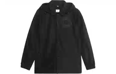 Burberry Detachable Hood Logo Jacket Black