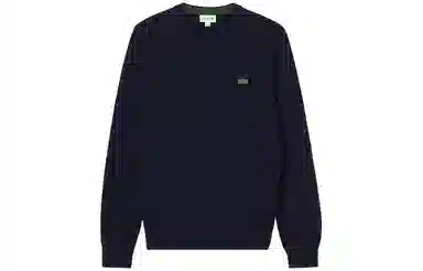 Lacoste Logo Crewneck Sweater Navy
