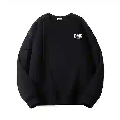 【dme】 潮酷美式高街校园款骷髅头手绘套头圆领保暖舒适柔软宽松时尚个性卫衣 男女同款