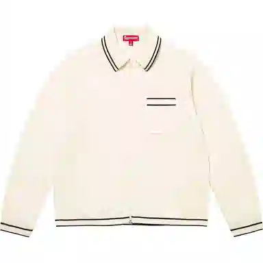Supreme Zip Up Polo Sweater