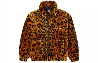 Converse Retro Leopard Jacket Brown