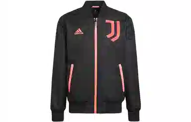 adidas Juventus Football Logo Jacket Black