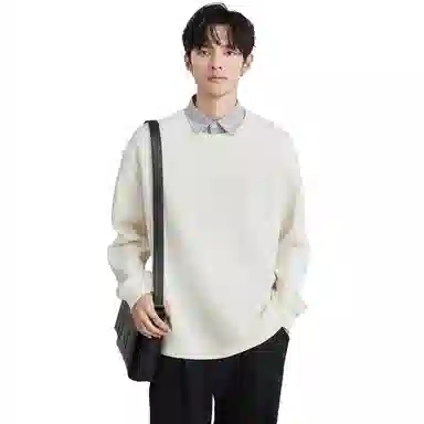 独驰 假两件翻领设计感套头卫衣 男款