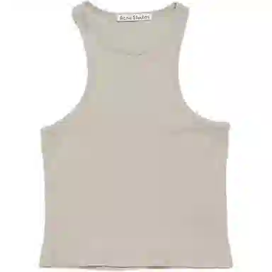 Acne Studios FW24 Waffle Knit Vest Light Grey