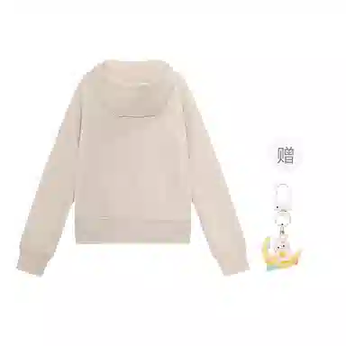 柏黛妃 连帽修身短款纯色卫衣 女款