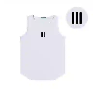 乱步 纯棉宽松简约时尚百搭休闲背心 男女同款