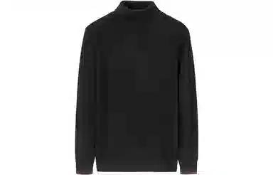 才子 男装纯羊毛高领套头竖纹提花内搭柔软打底毛衣 男款